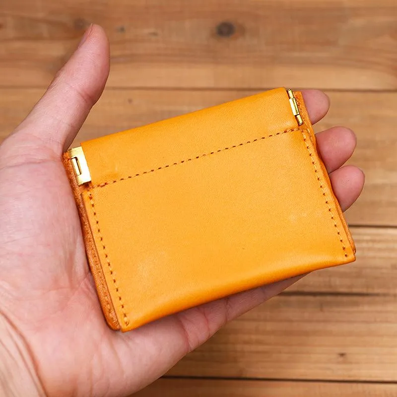 Ultra-thin Mini Leather Coin Purse Card Holder Wallet