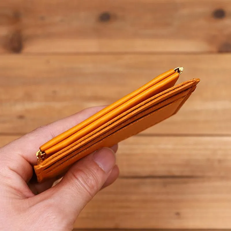 Ultra-thin Mini Leather Coin Purse Card Holder Wallet