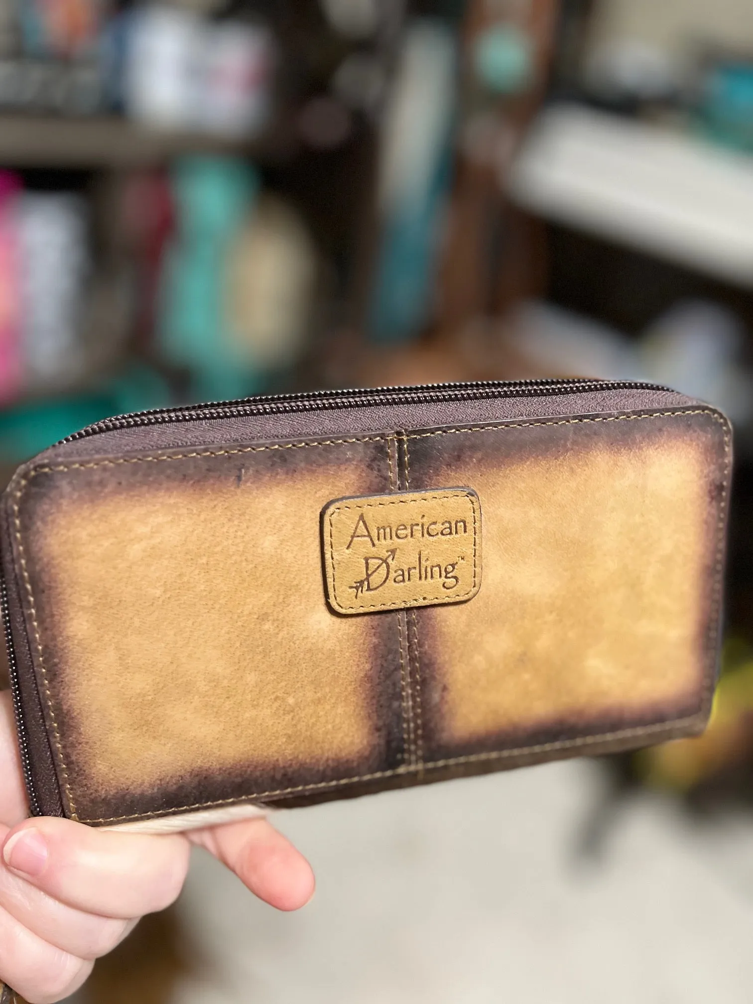 Wallet Hair On Genuine Western Leather Womens Wallet