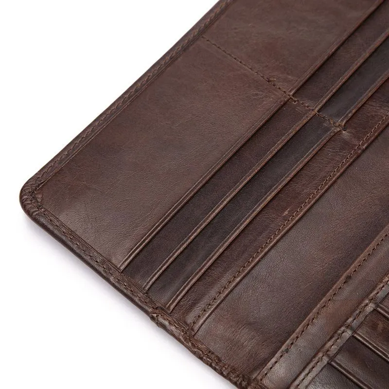 West Louis Casual Leather Long Wallet