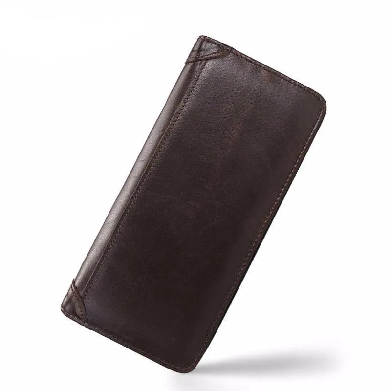 West Louis Casual Leather Long Wallet