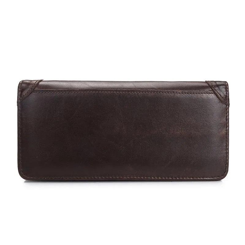 West Louis Casual Leather Long Wallet
