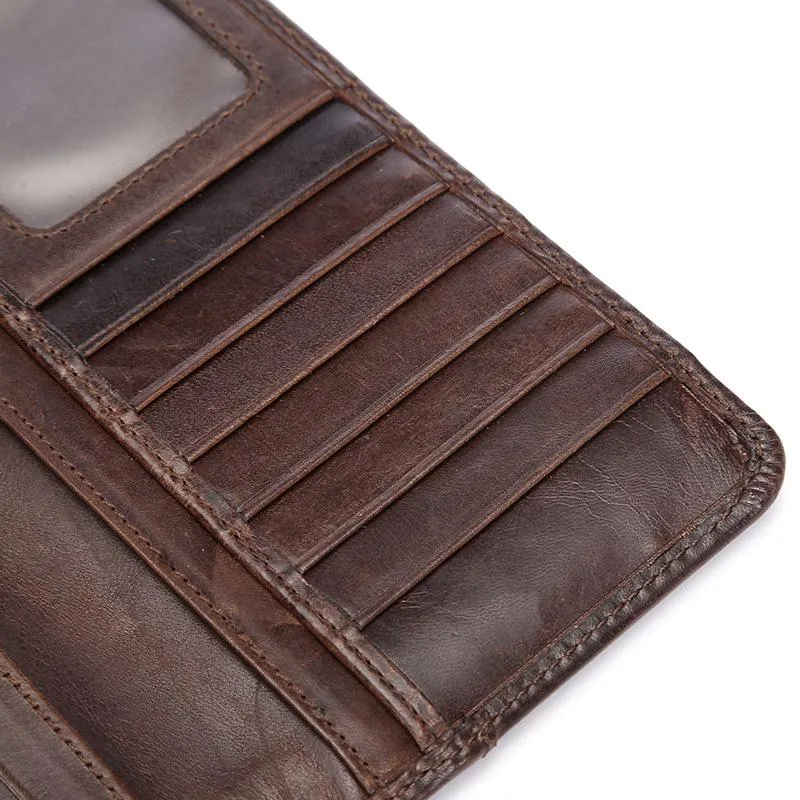West Louis Casual Leather Long Wallet