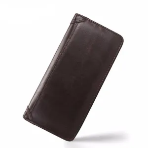 West Louis Casual Leather Long Wallet