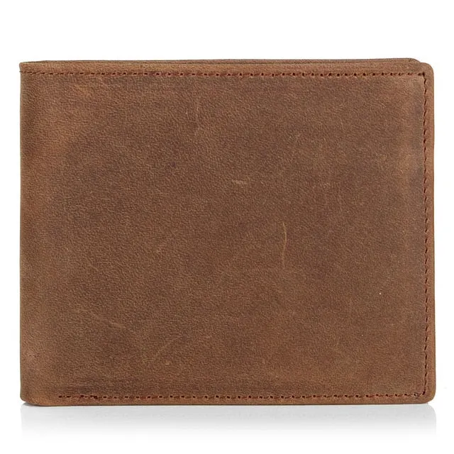 West Louis Crazy Cow Leather Wallet