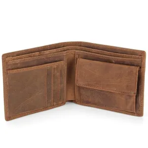 West Louis Crazy Cow Leather Wallet