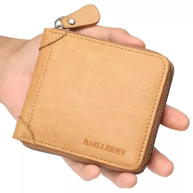 West Louis Fashion Genuine Leather Vintage Small Wallet