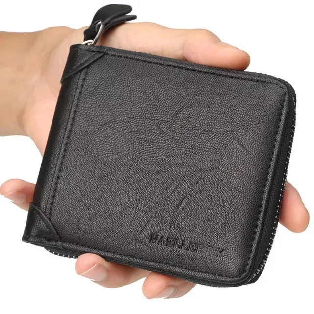 West Louis Fashion Genuine Leather Vintage Small Wallet