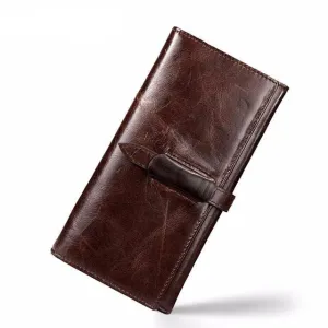 West Louis High-grade Leather Long Wallet