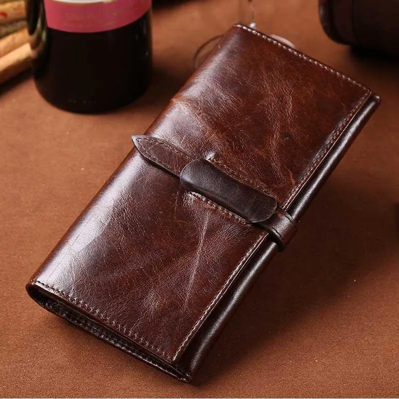 West Louis High-grade Leather Long Wallet