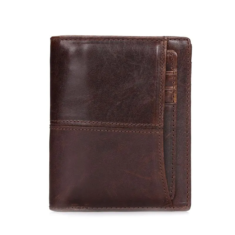 West Louis Leather Cowhide Money Bag Wallet