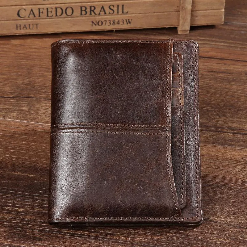 West Louis Leather Cowhide Money Bag Wallet