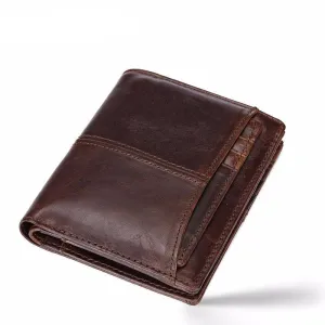 West Louis Leather Cowhide Money Bag Wallet