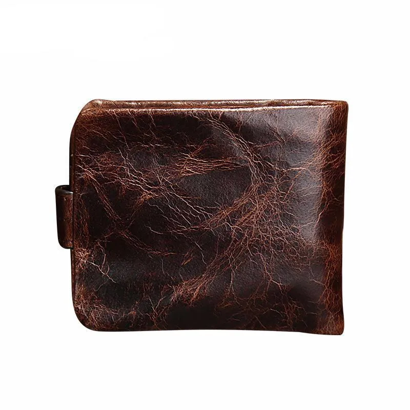West Louis Leather Short Folding Wallet