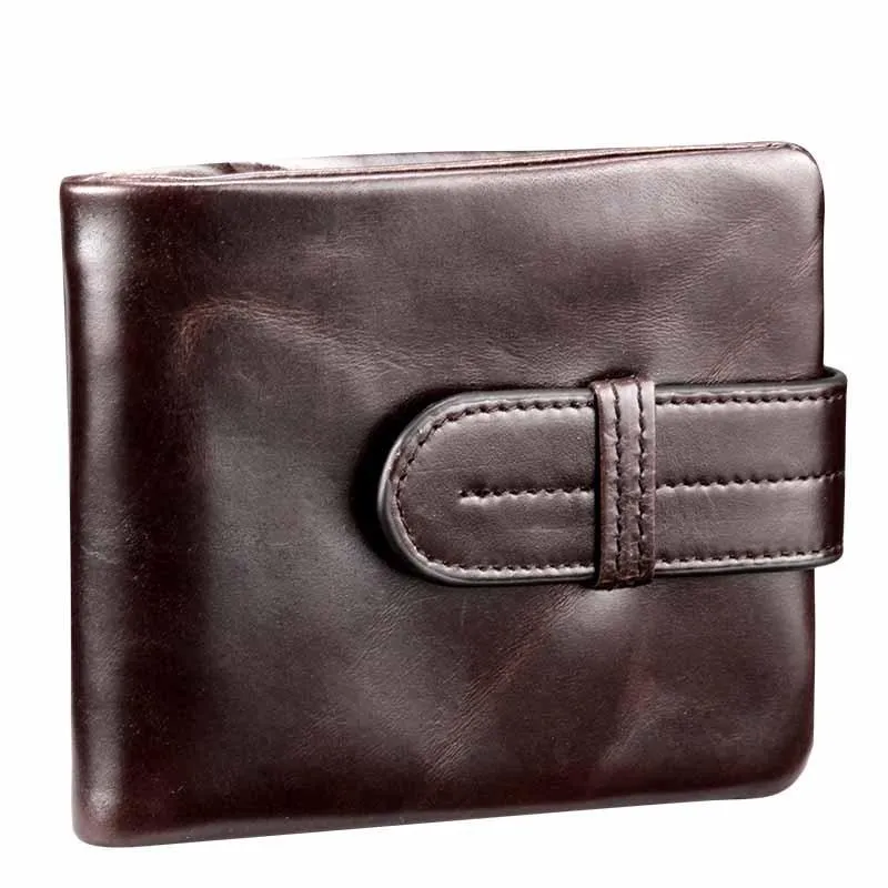 West Louis Oil Wax Genuine Leather Wallet
