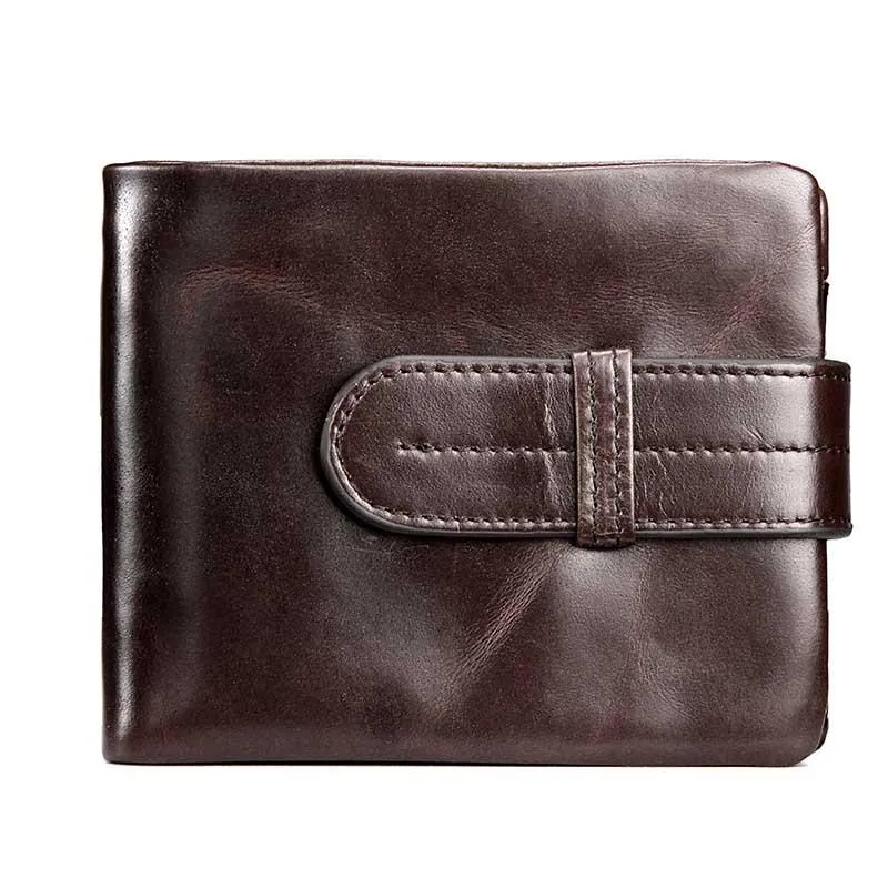 West Louis Oil Wax Genuine Leather Wallet