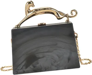 Women Acrylic Purse Trendy Handbag for Wedding Prom Party Engagement Birthday