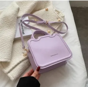 Women Handbags Shoulder Bags, Satchel Tote Bag, Women's Mini Handbags Crossbody Sling Bags for Women Luxury Purses Cute Kawaii Totes (Color : Purple)
