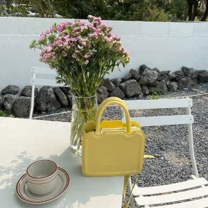 Women Handbags Shoulder Bags, Satchel Tote Bag, Women's Mini Handbags Crossbody Sling Bags for Women Luxury Purses Cute Kawaii Totes (Color : Yellow)