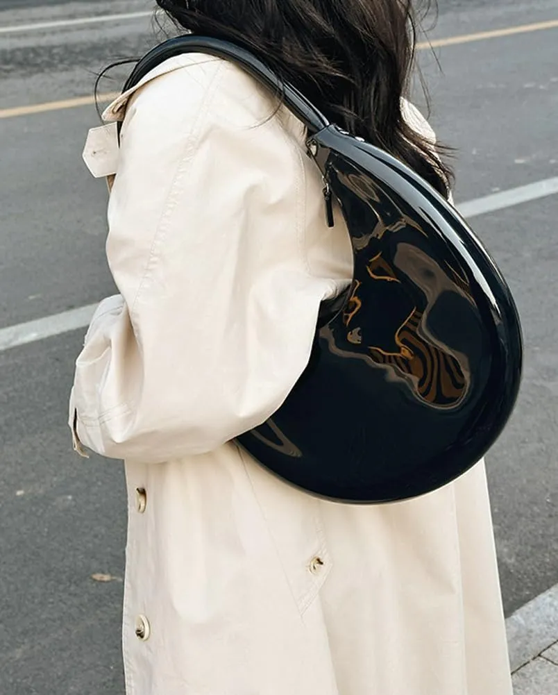 Womens Fashion Jelly Handbags Y2k rescent Shoulder Bag Small Totes Purse Armpit Satchel Summer Cute Clutch
