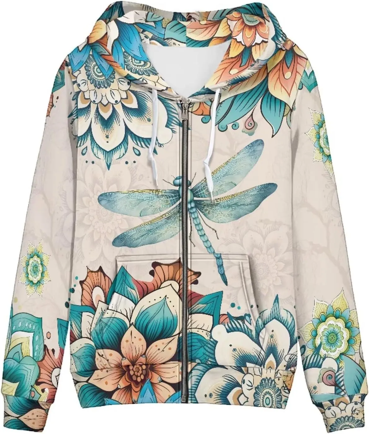 Womens Hoodies Zip Up Lightweight Long Sleeve Thin Hooded Sweathsirt Trendy Jacket