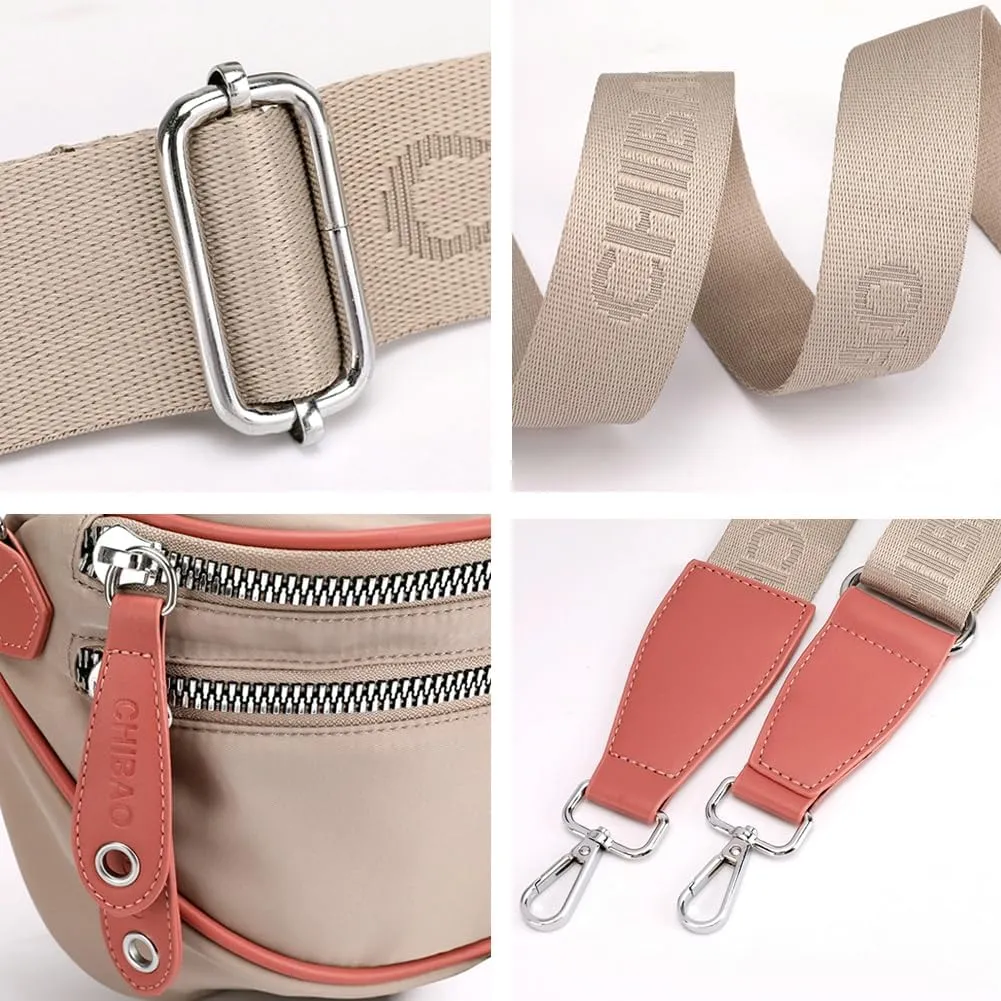 Womens Nylon Crossbody Shoulder Bags Small Shell Purse Totes Handbag Lightweight Double Zippr Phone Pouch Satchel