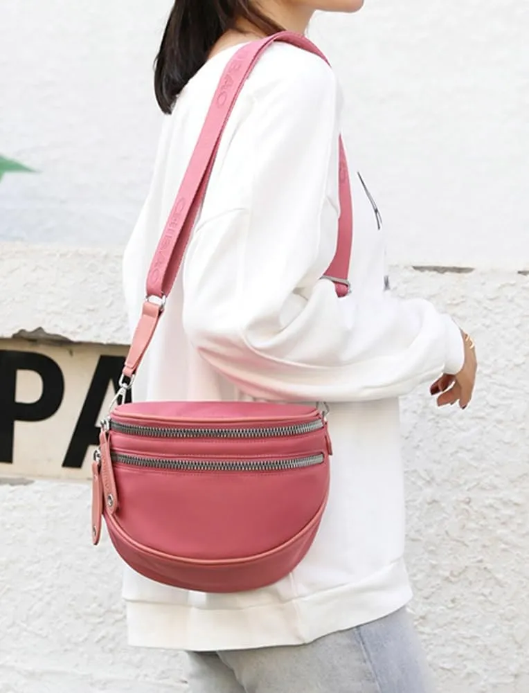 Womens Nylon Crossbody Shoulder Bags Small Shell Purse Totes Handbag Lightweight Double Zippr Phone Pouch Satchel