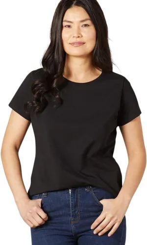 Women's Organic Pima Cotton Relaxed Short Sleeve Crew Neck T-Shirt