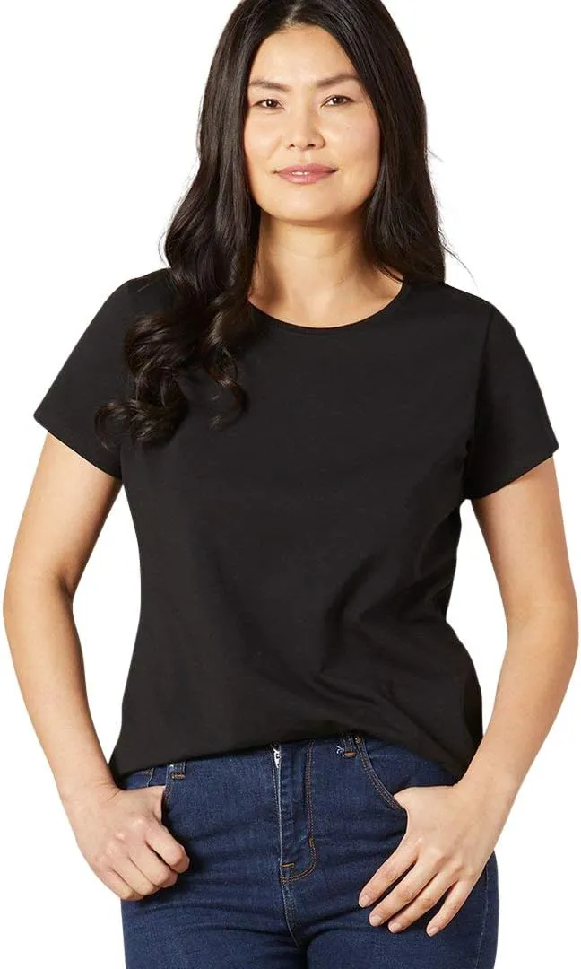Women's Organic Pima Cotton Relaxed Short Sleeve Crew Neck T-Shirt