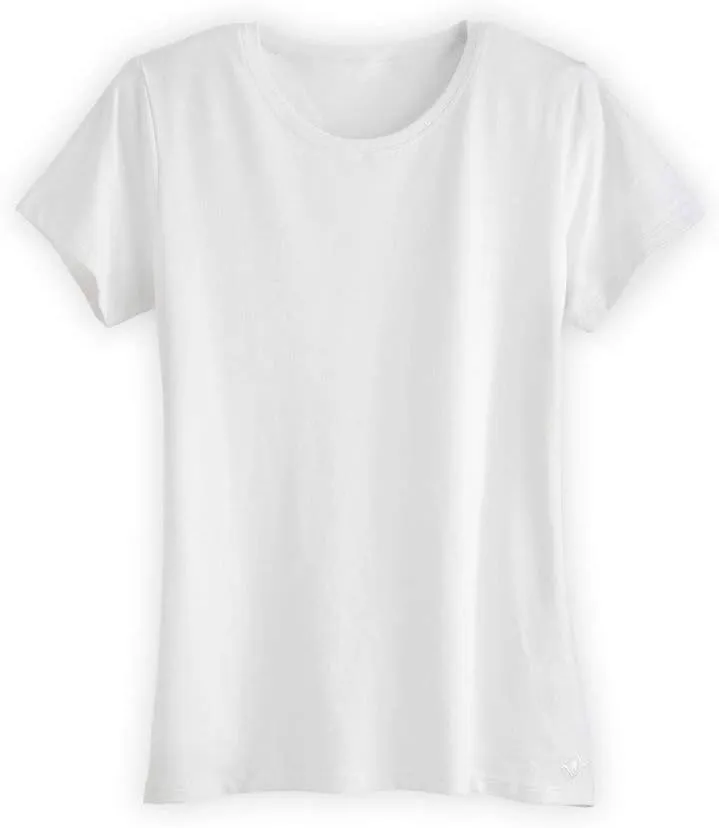 Women's Organic Pima Cotton Relaxed Short Sleeve Crew Neck T-Shirt