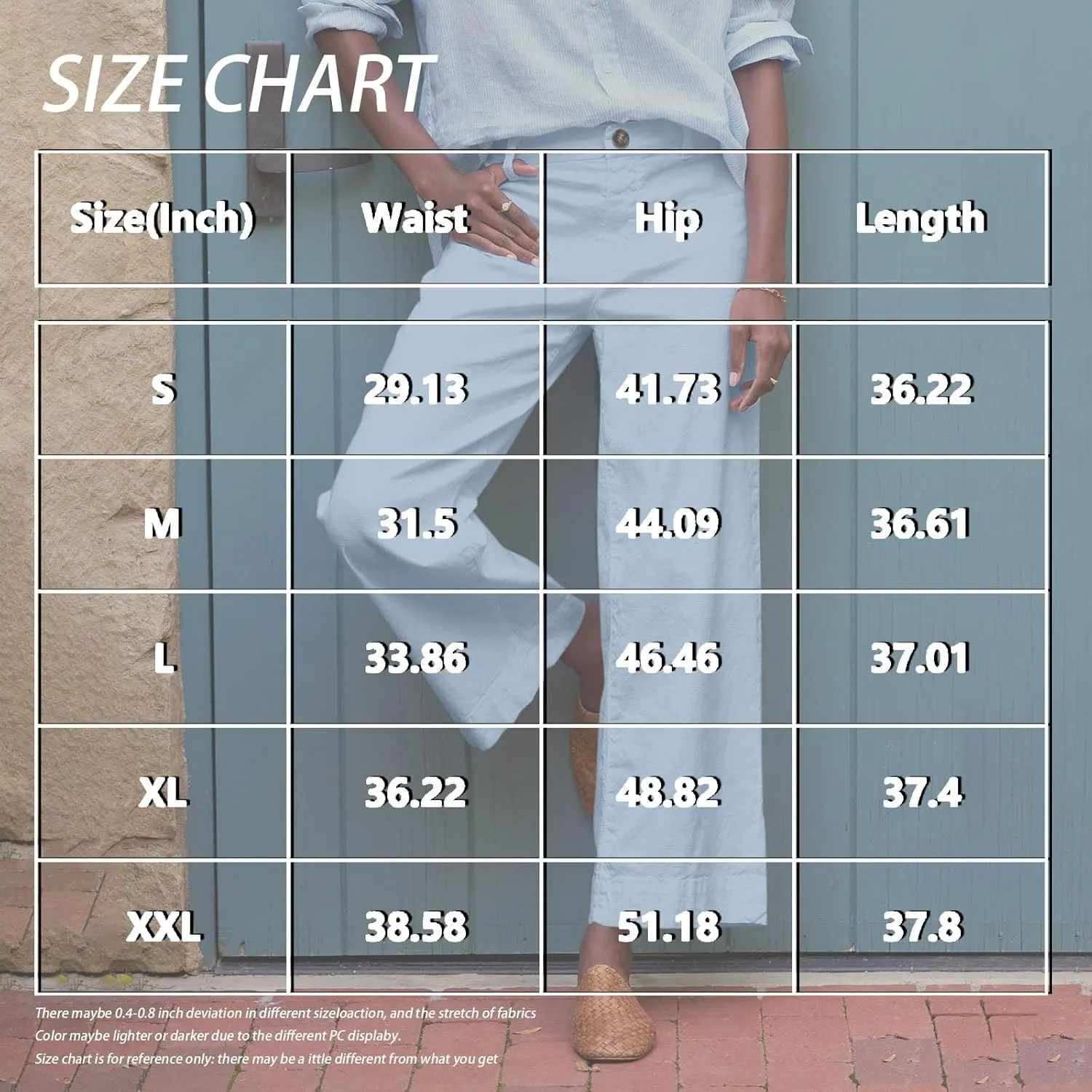 Women's Pants, Straight Leg Linen Peasant Pants Casual Sweatpants Wide Stretchy Trendy