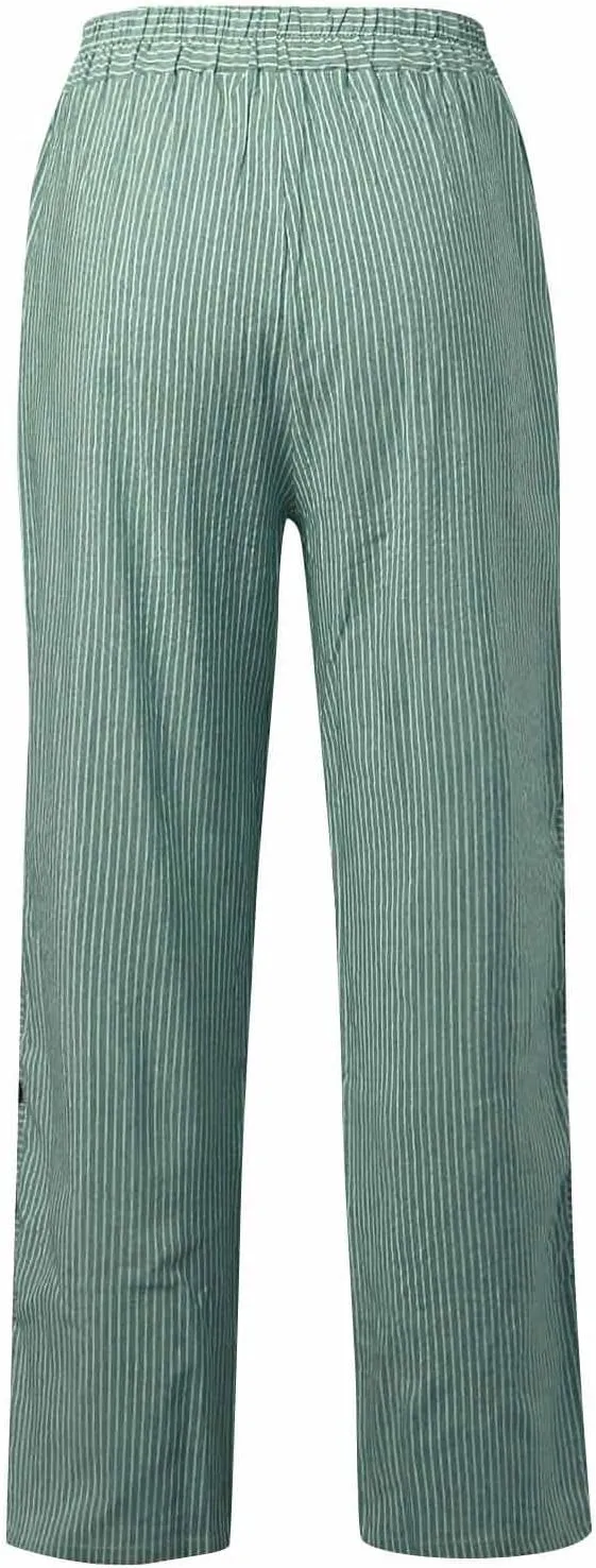 Womens Pants, WomenS Linen Casual Pants Straight Leg Peasant Trendy 2025 Teacher