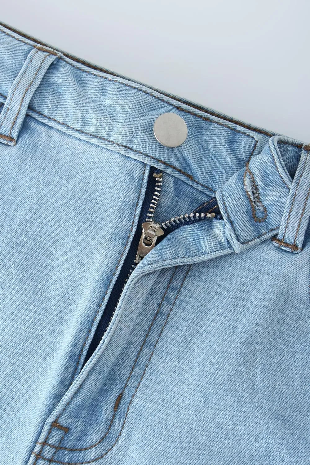 Women's Stretch Denim Maxi Skirt with Flare Hem, Trendy Long Skirt