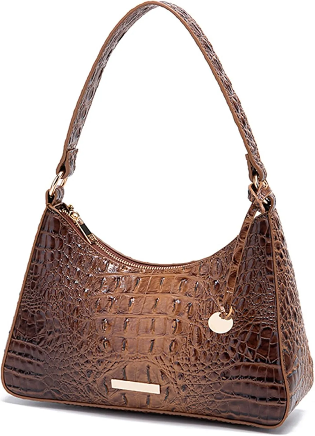 Women's Stylish PU Leather Shoulder Bags Vintage Crocodile Pattern Satchel Handbag Clutch Purse for Evening Partiesbag1507OWOISS