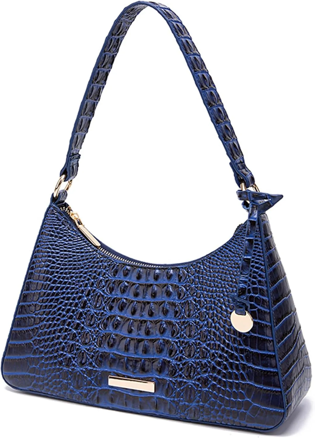 Women's Stylish PU Leather Shoulder Bags Vintage Crocodile Pattern Satchel Handbag Clutch Purse for Evening Partiesbag1511OWOISS