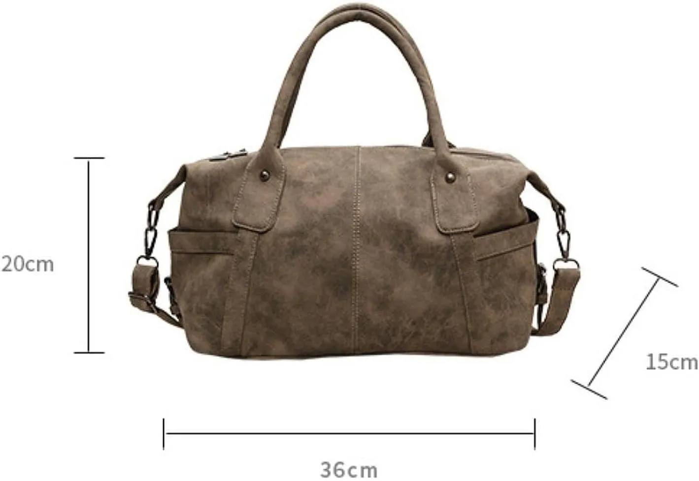 Womens Suede Shoulder Purse Trendy Hobo Handbag for Commuting Outdoor Dating