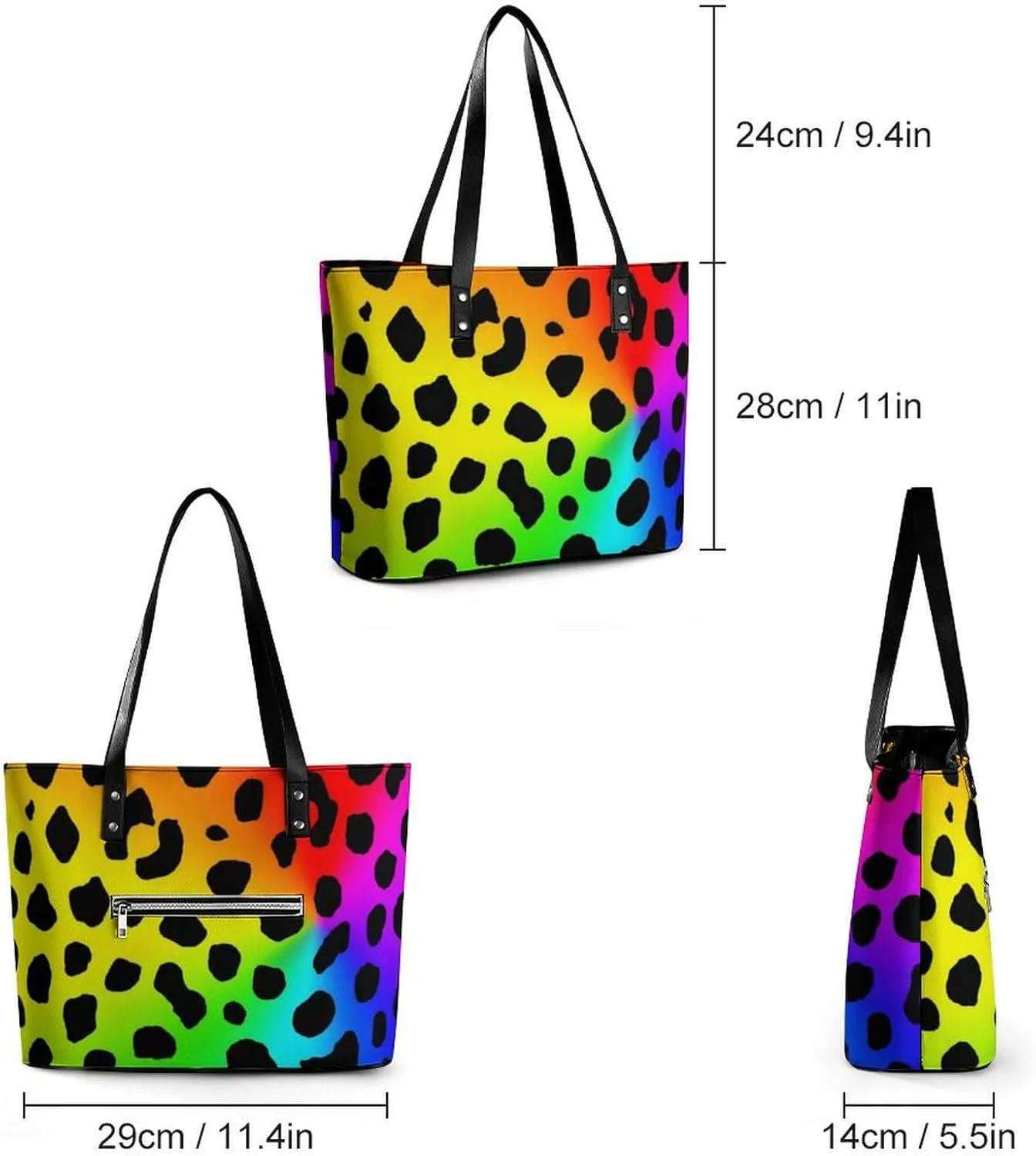 Women's Versatile Bucket Bag Soft PU Leather Trendy Shoulder Purse