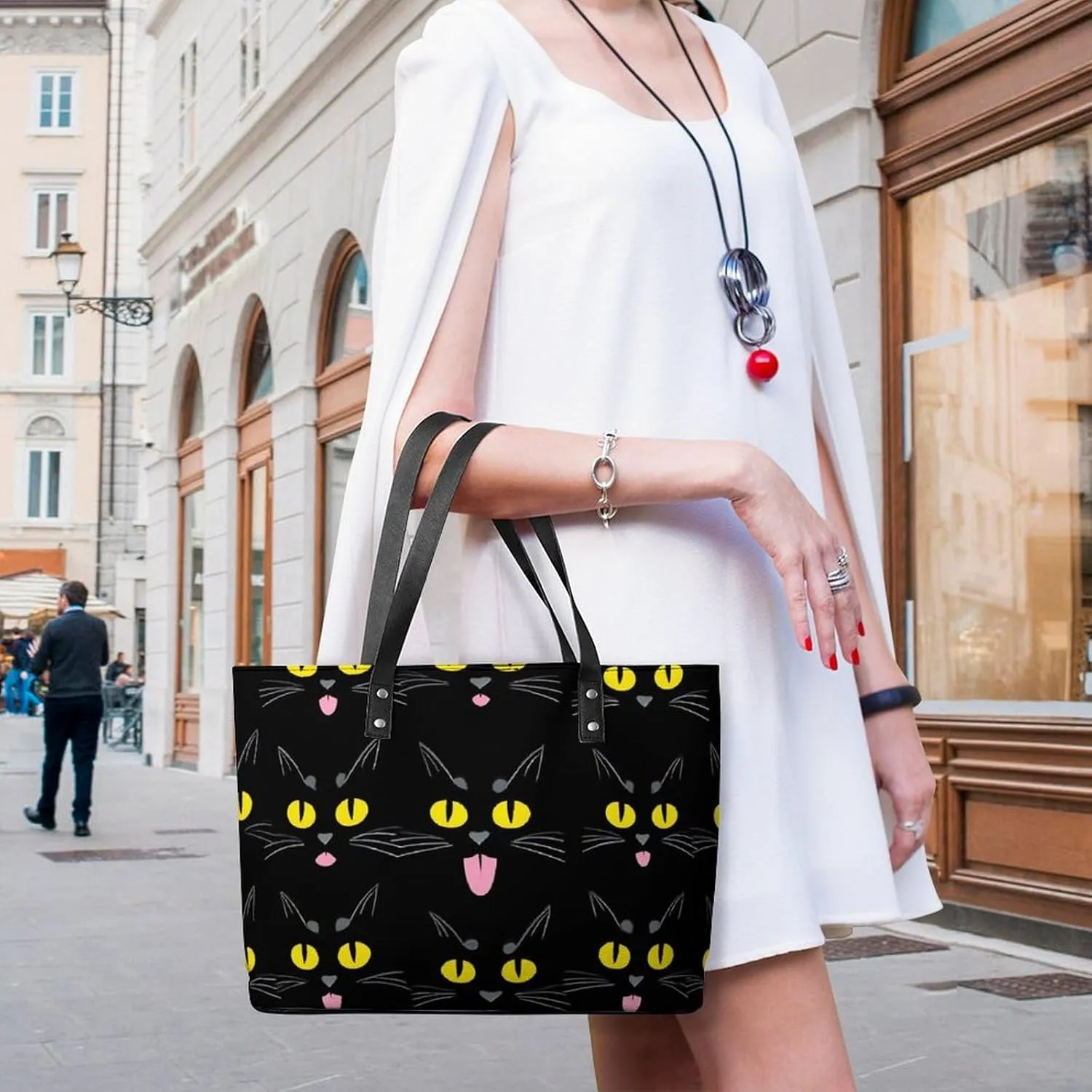 Women's Versatile Bucket Bag Soft PU Leather Trendy Shoulder Purse