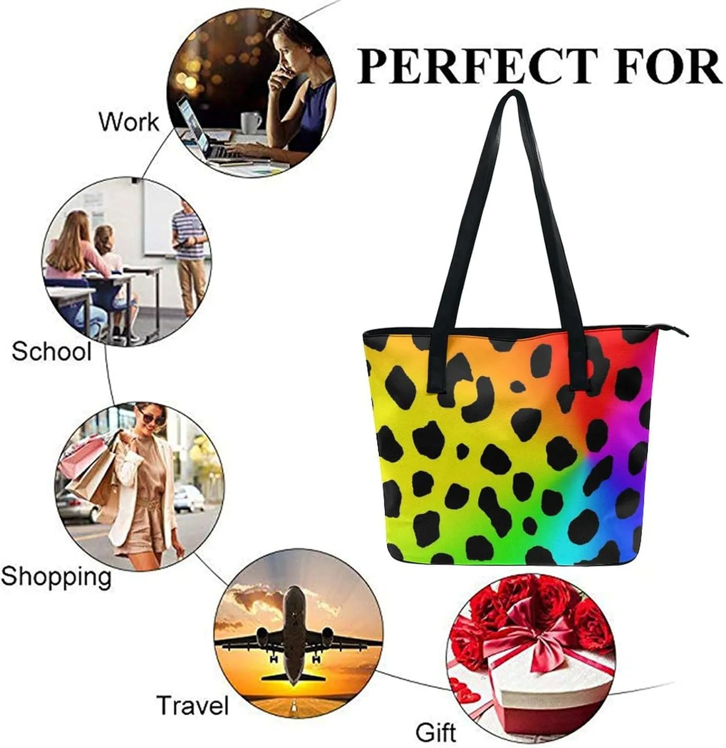Women's Versatile Bucket Bag Soft PU Leather Trendy Shoulder Purse