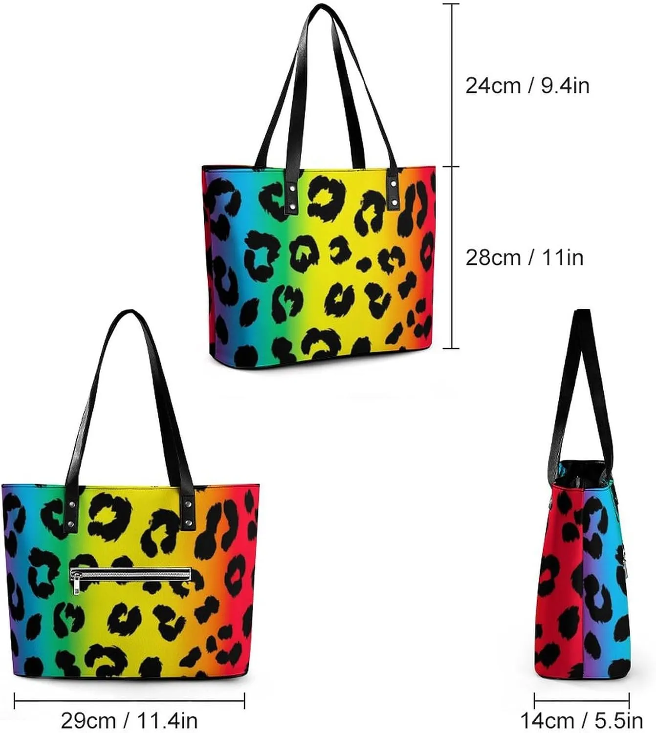 Women's Versatile Bucket Bag Soft PU Leather Trendy Shoulder Purse