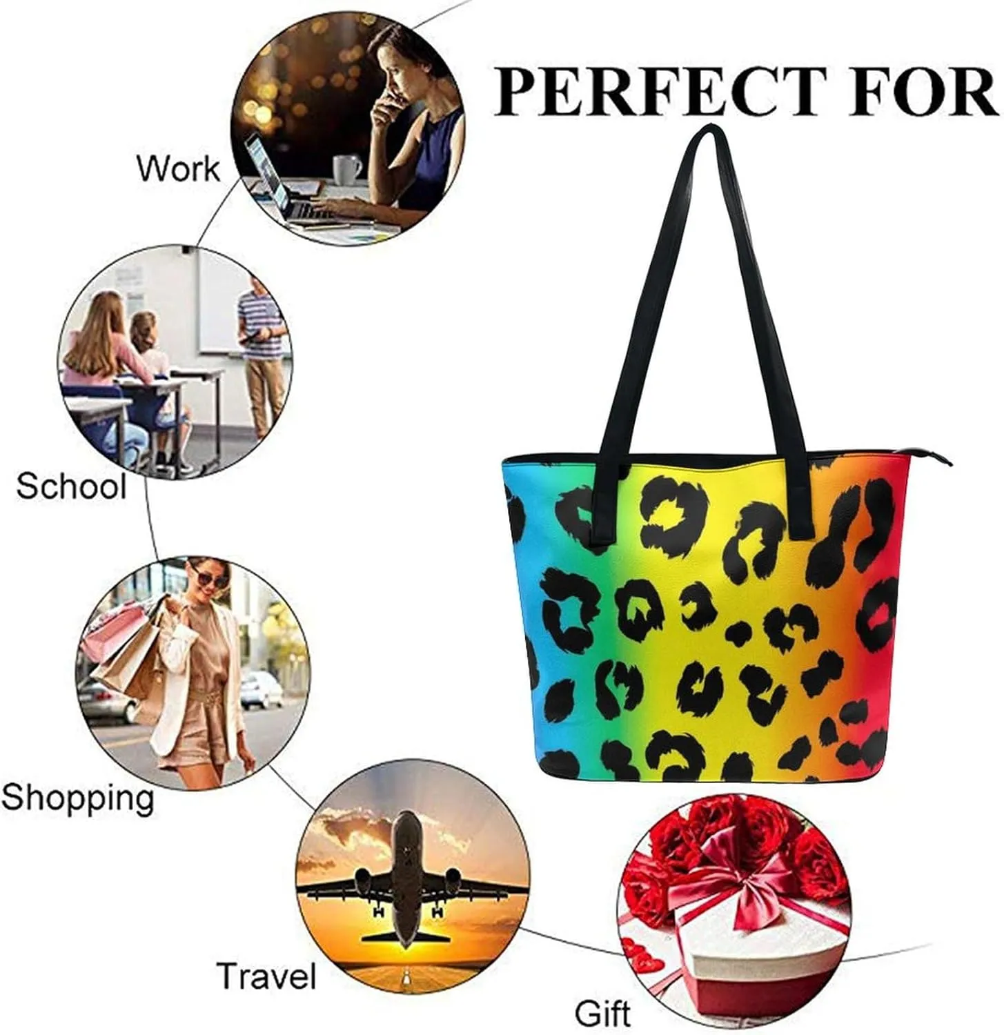 Women's Versatile Bucket Bag Soft PU Leather Trendy Shoulder Purse