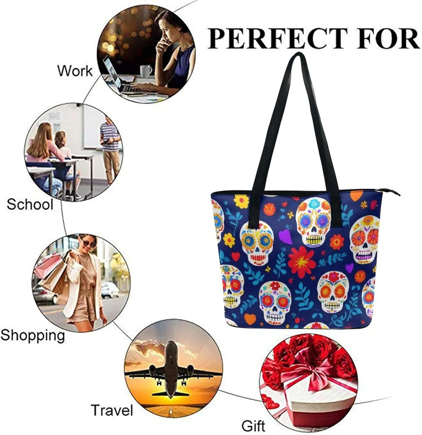 Women's Versatile Bucket Bag Soft PU Leather Trendy Shoulder Purse