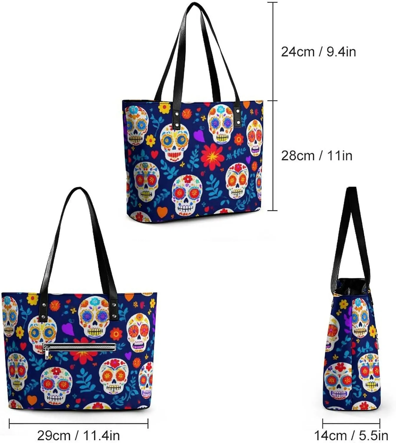 Women's Versatile Bucket Bag Soft PU Leather Trendy Shoulder Purse