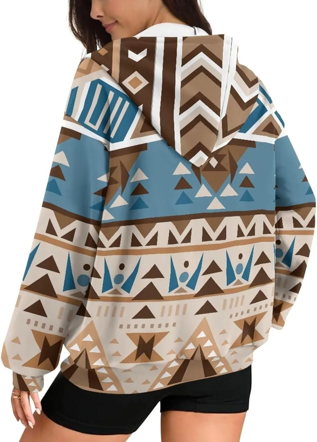 Women's Zip Up Hoodie Trendy Thermal Long Sleeve Shirts for Women