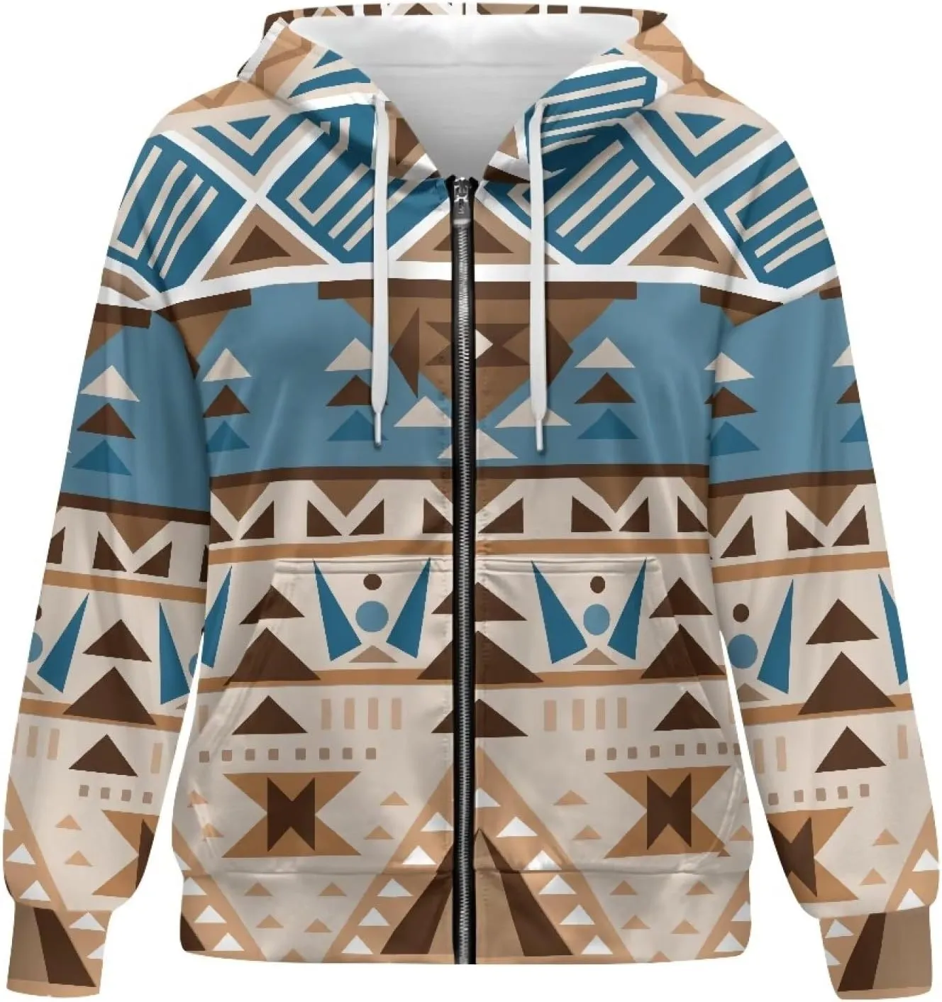 Women's Zip Up Hoodie Trendy Thermal Long Sleeve Shirts for Women