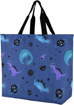 Wow-cool Women's Tote Bag Built-In Pockets Single Shoulder Tote Bag Interior Spacious Travel Shopping Bag